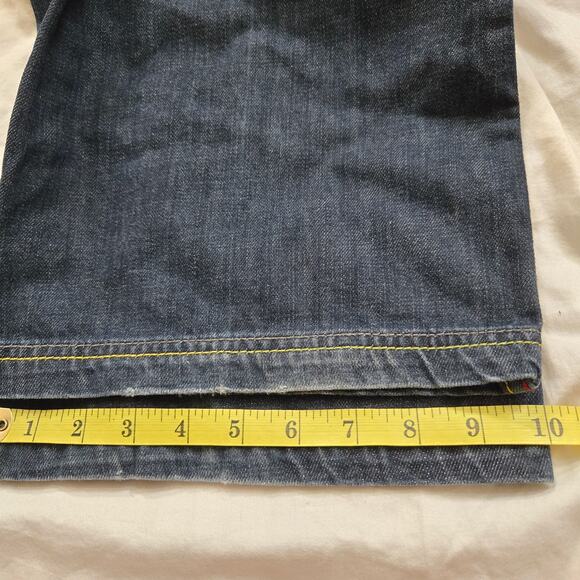 Vtg Pepe Jeans Mens Size 36x33 HTF Skull Live Free Dark Wash Y2K Hip-Hop - Picture 11 of 15